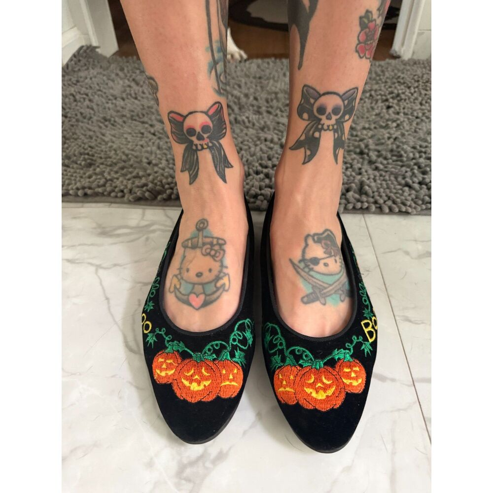 Vintage Mootsies Tootsies Halloween flats